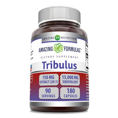 Amazing Formulas Tribulus 750 mg extract bottle label