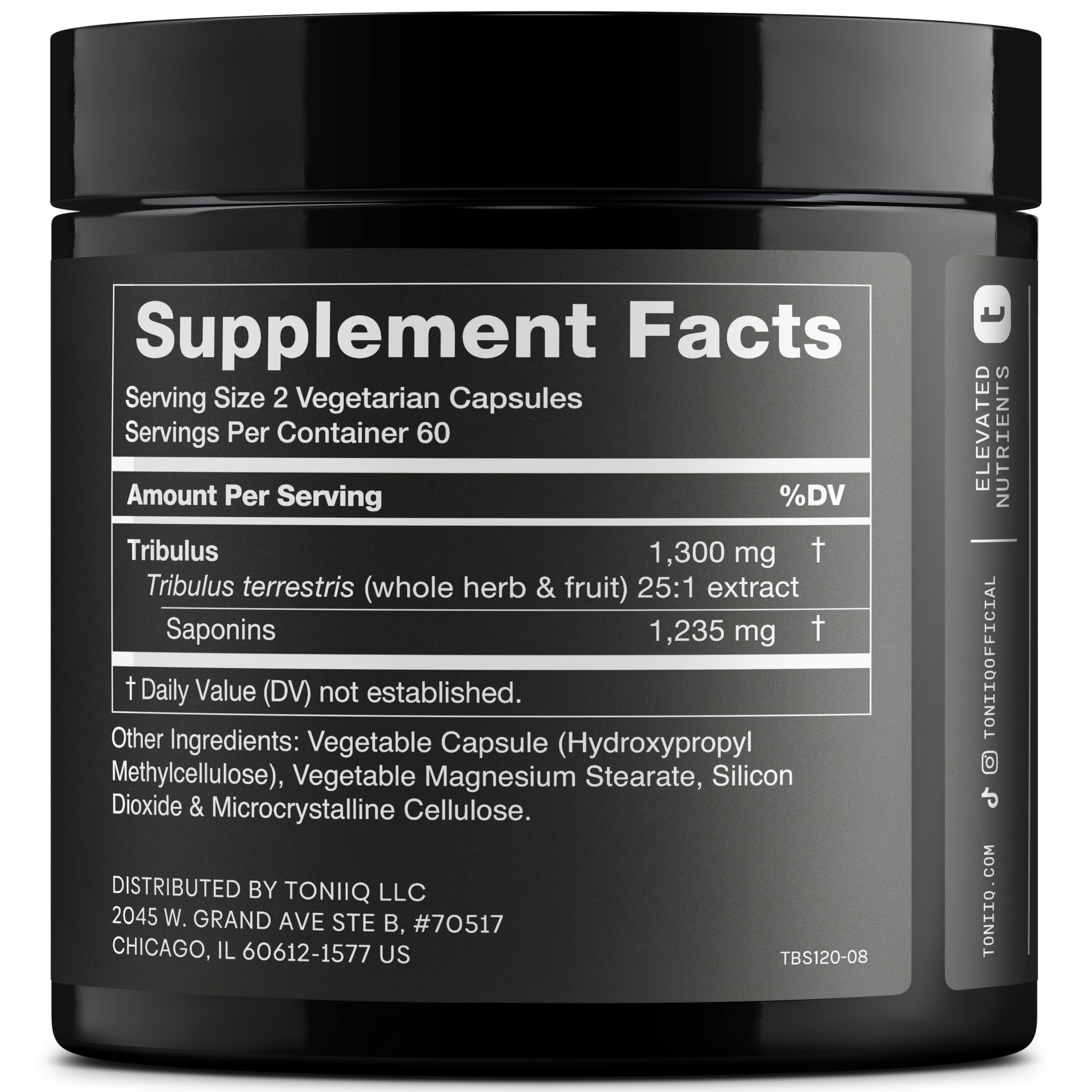 Close-up of Tribulus Terrestris capsules