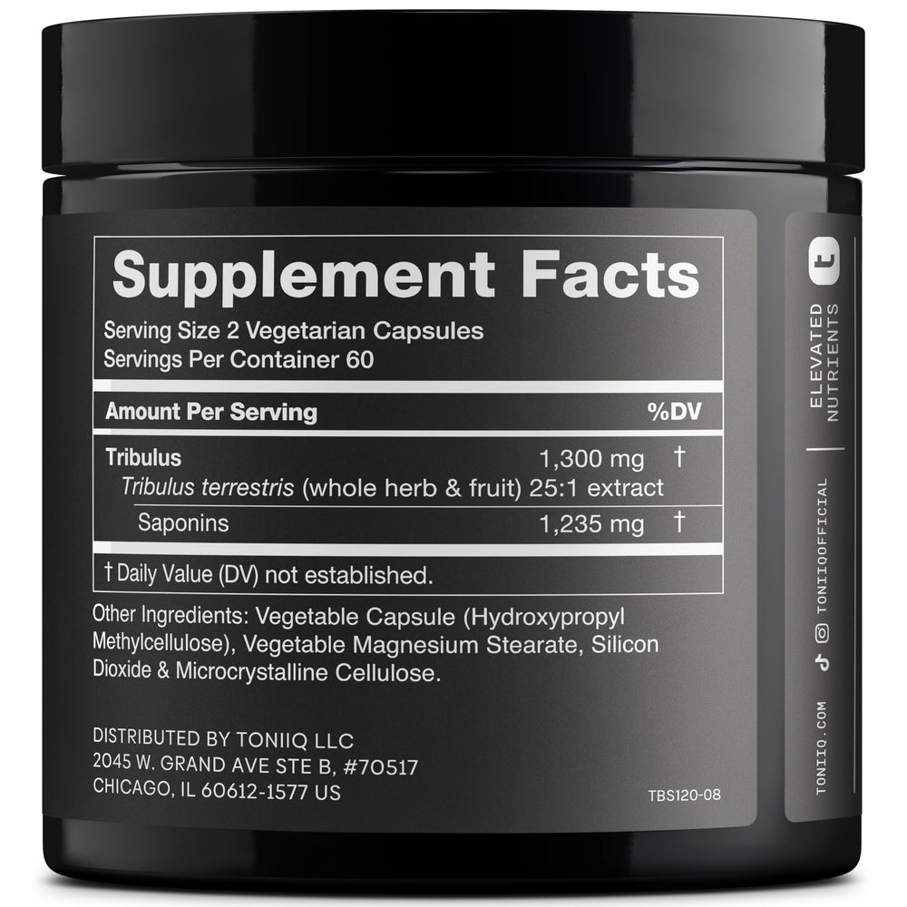 Close-up of Tribulus Terrestris capsules