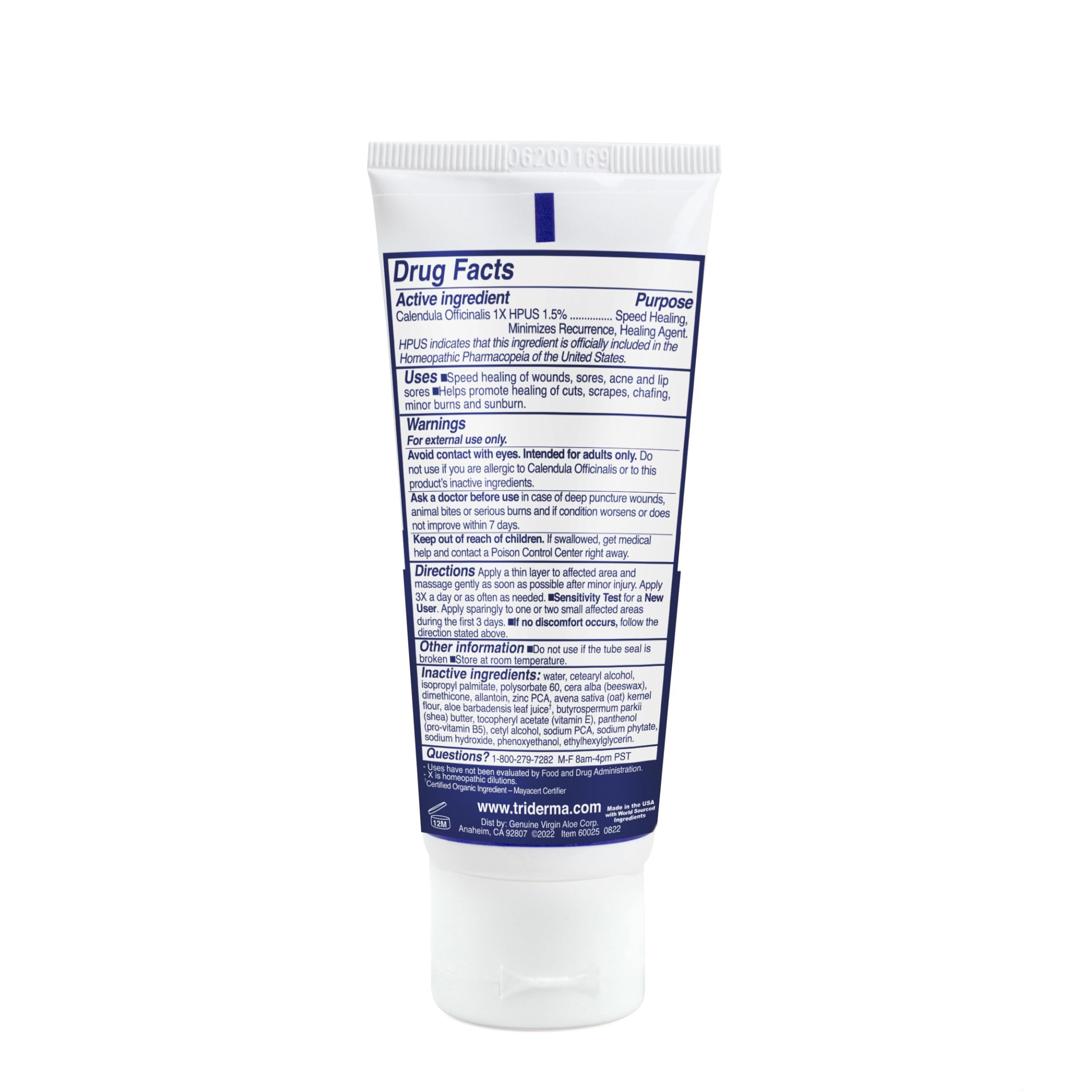 TriDerma MD Intense Fast Healing Cream texture closeup emphasizing quick absorption