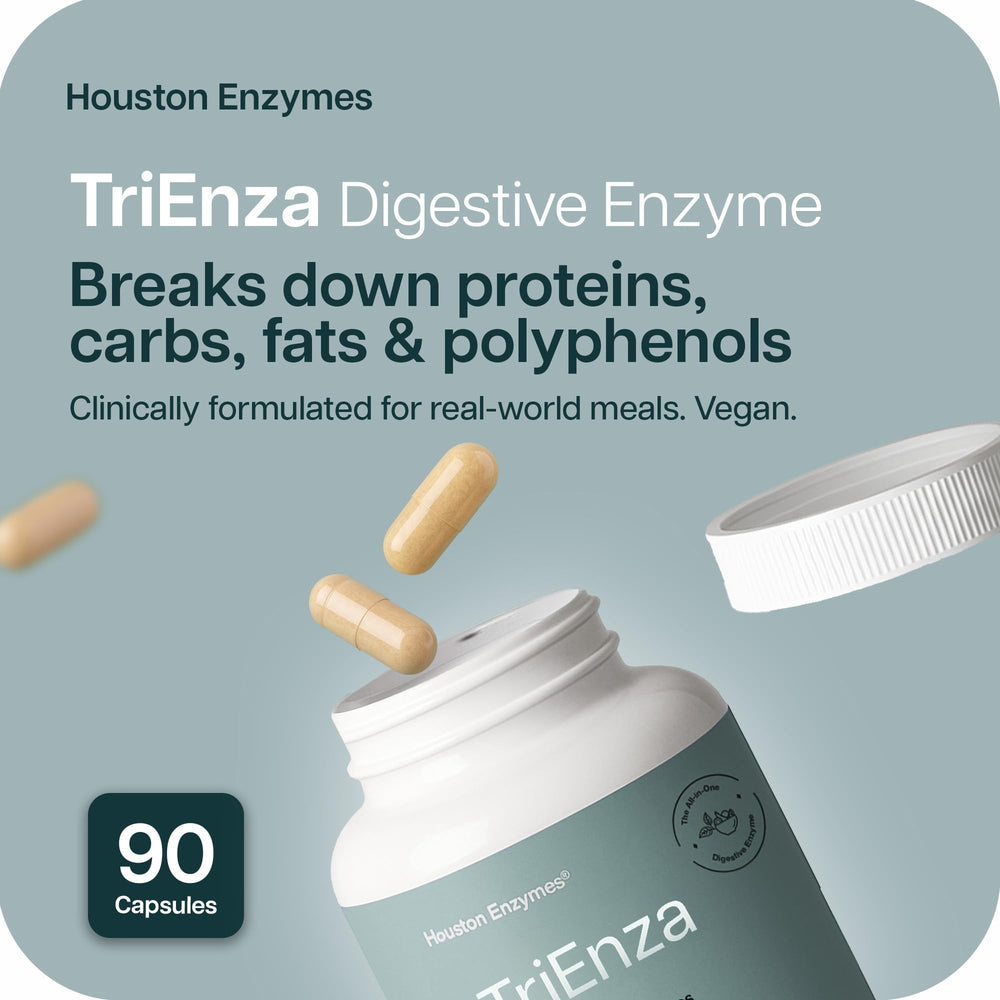 Close-up of TriEnza label on the bottle