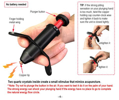 Device in use on shoulder trigger point