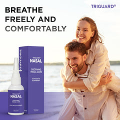 Graphic illustrating immune support and congestion relief with TriGuard Plus