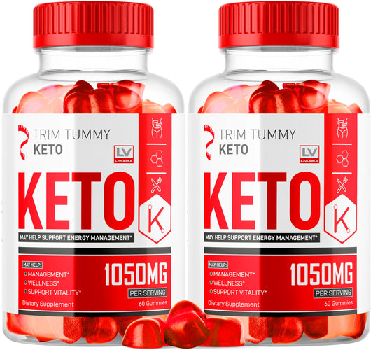 Trim Tummy Keto ACV Gummies bottle front