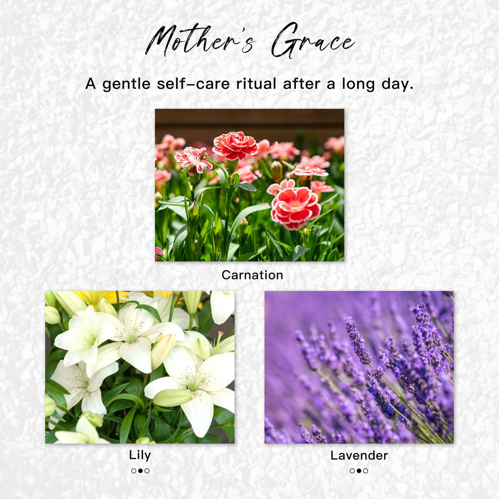 Mother's Love candle celebrating motherhood with warm floral tones