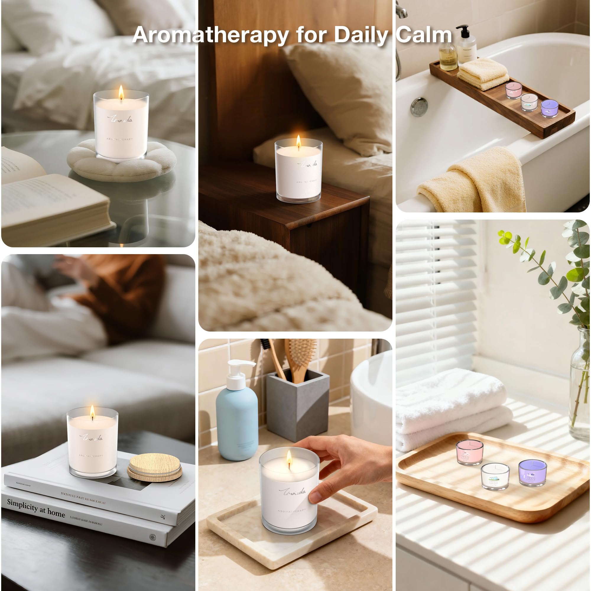 Clean Linen travel-size candle (8 hr) by TRINIDa