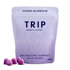 TRIP Magnesium Citrate Gummies Wild Berry packaging, 60 count