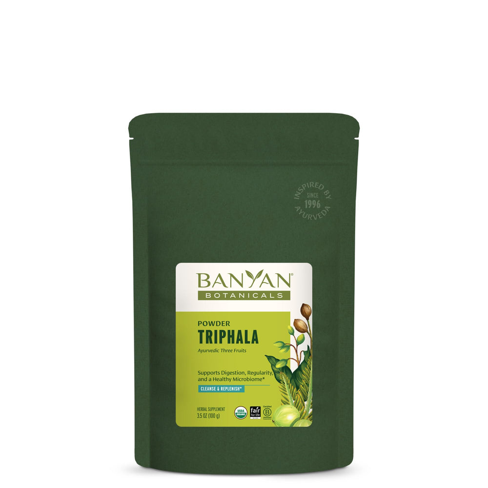Banyan Botanicals Triphala Powder bottle front label