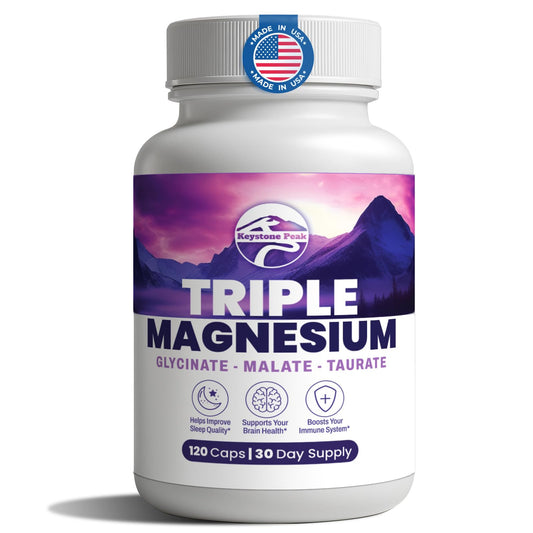 Bottle of Triple Magnesium Complex with label