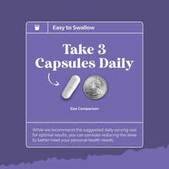 Glass bottle and capsules of Triple Magnesium Complex 400 mg