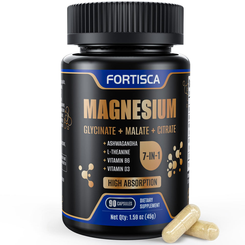 Fortisca Triple Magnesium Complex 500mg bottle front label