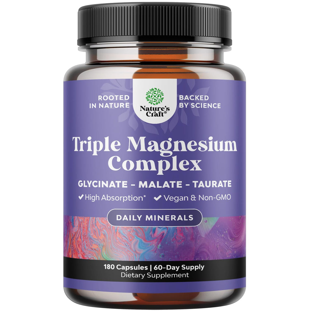 Triple Magnesium Complex capsules bottle 400 mg 180 count