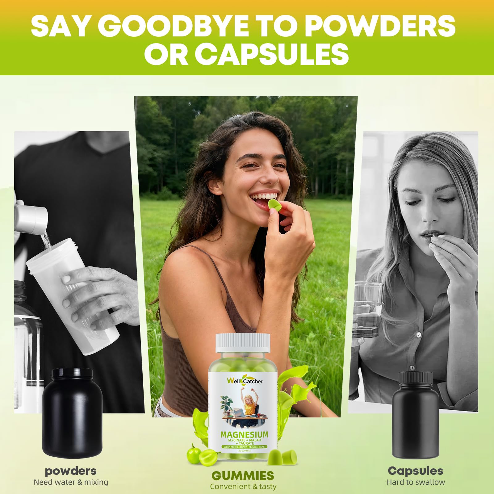 Gluten-free, non-GMO vegan supplement label