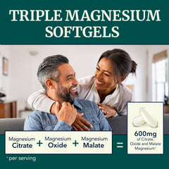 Close-up of magnesium softgels texture