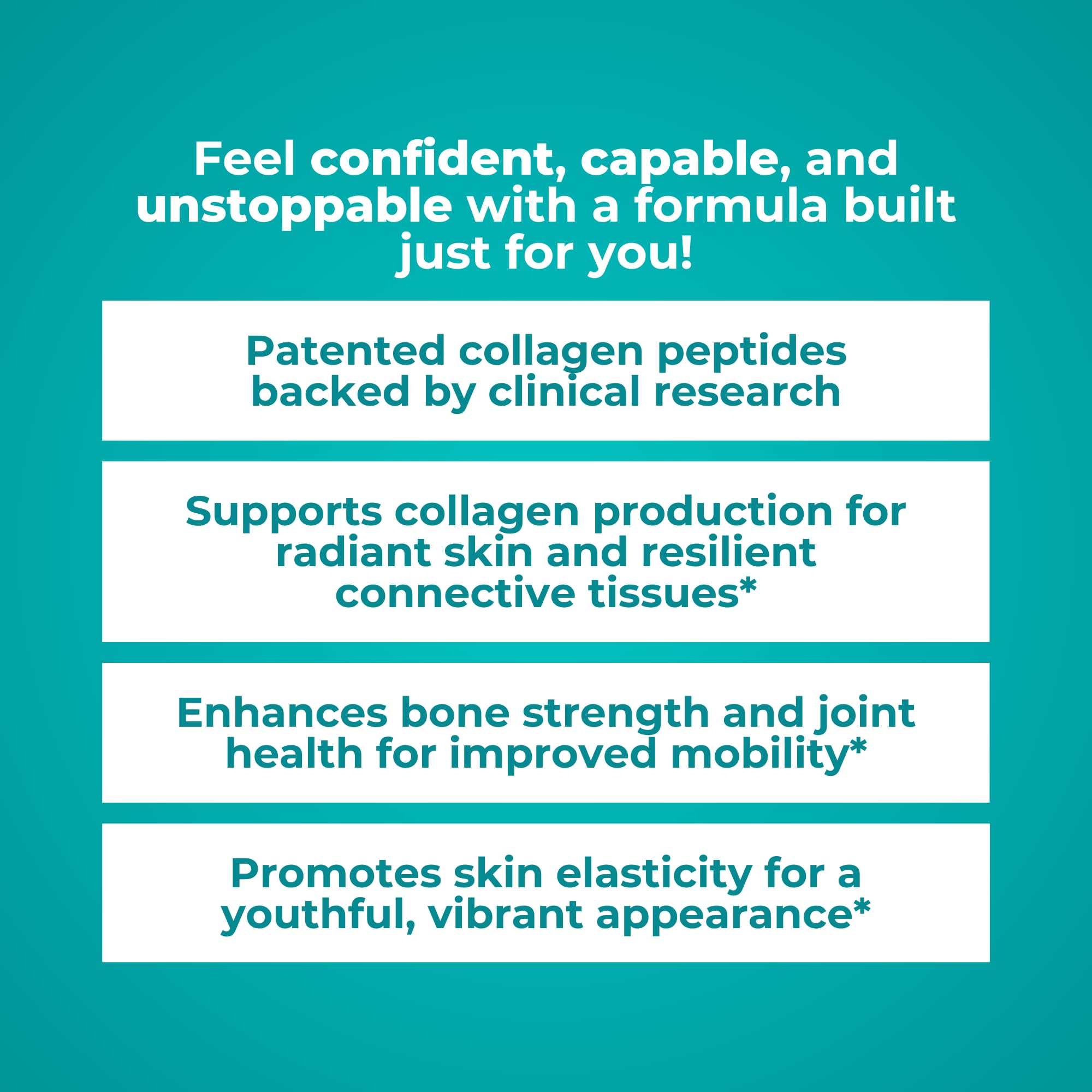Proprietary triple peptides for high bioavailability