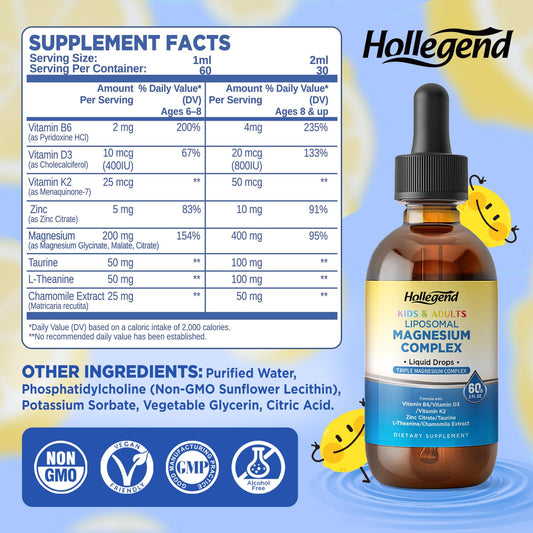 Triple-source magnesium complex liquid drops with D3 and K2