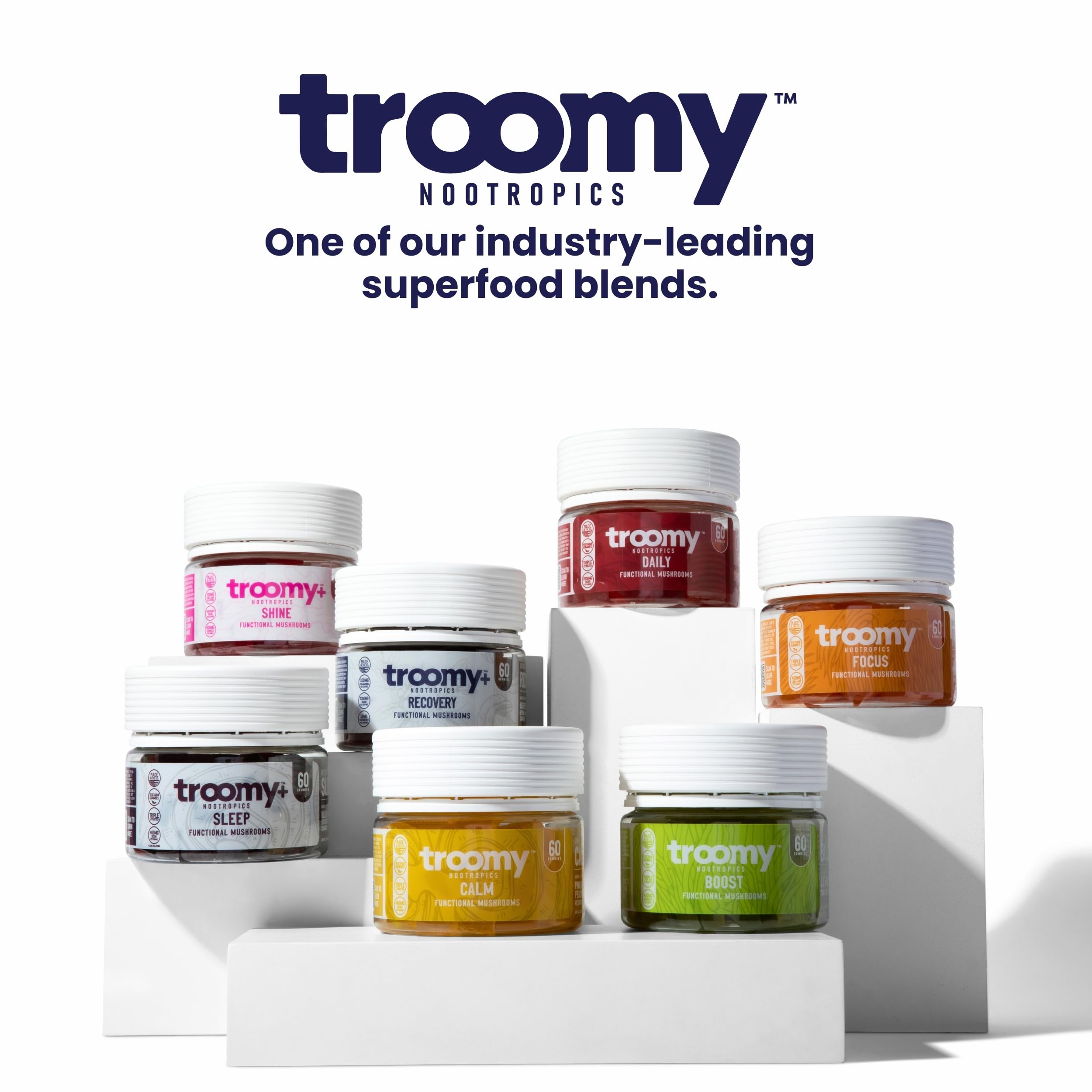 Made in the USA seal on Troomy Recovery Gummies packaging