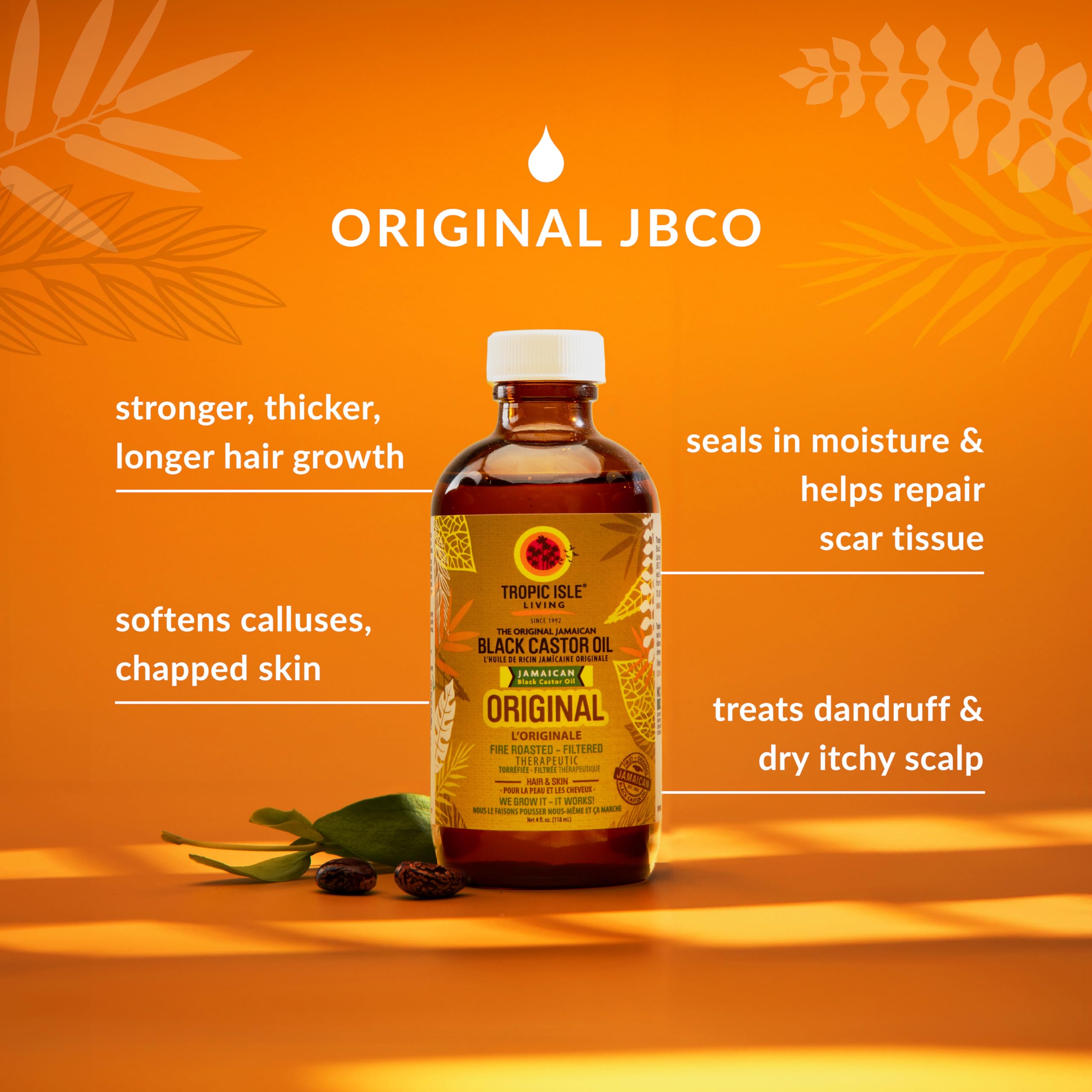 Castor oil being applied to the scalp