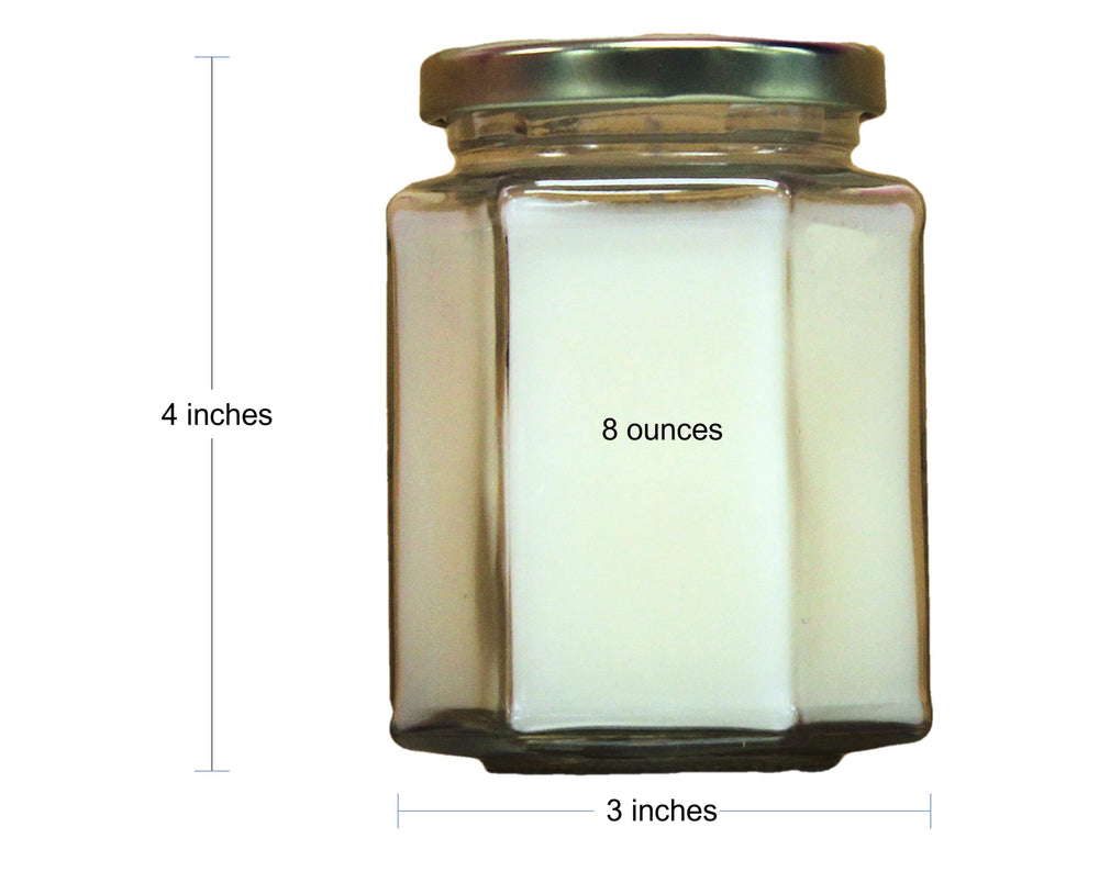 Eco-friendly packaging and USA-made candle by Just Makes Scents