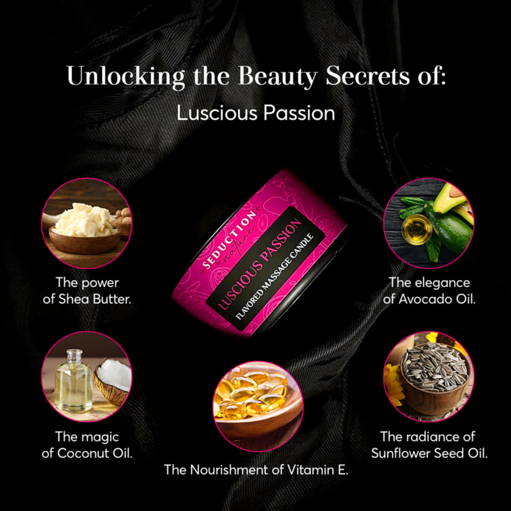Candle melt revealing massage oil for skin