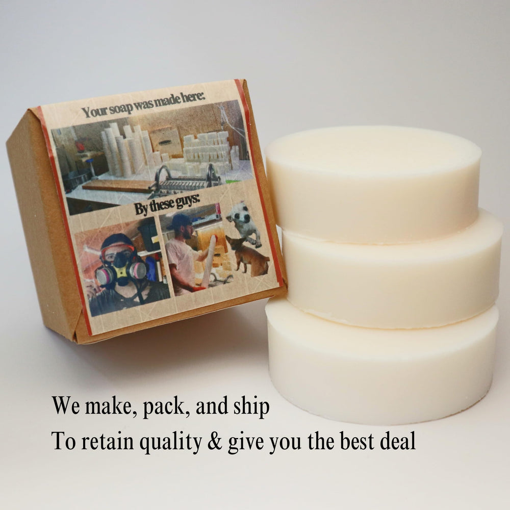 Trout Creek Soaps bar resting by sink for daily bathroom cleansing