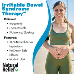 TRP The Relief Products IBS Therapy fast-dissolving tablets close-up highlighting quick dissolve.