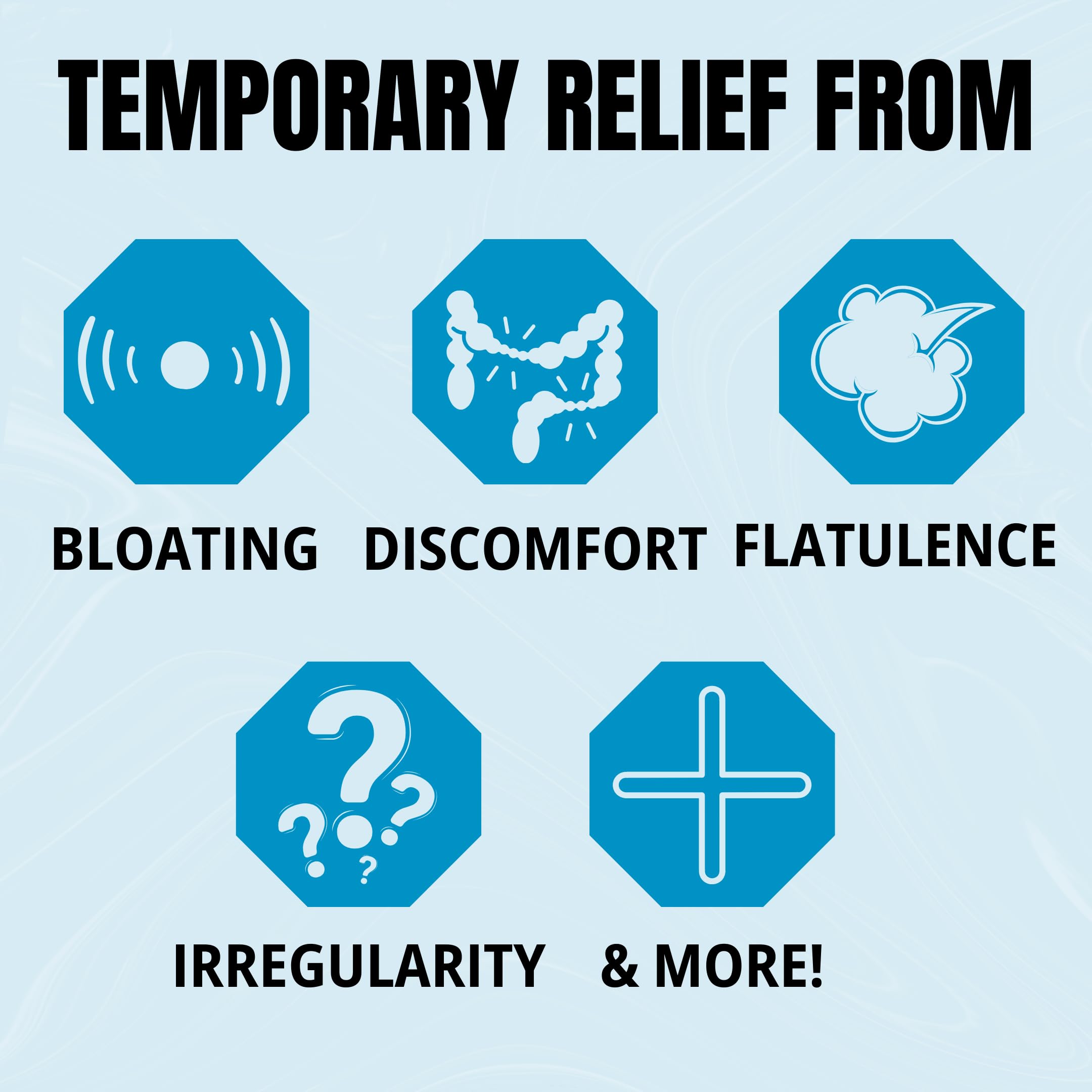 TRP The Relief Products IBS Therapy tablets dissolving in water demonstrating convenience.