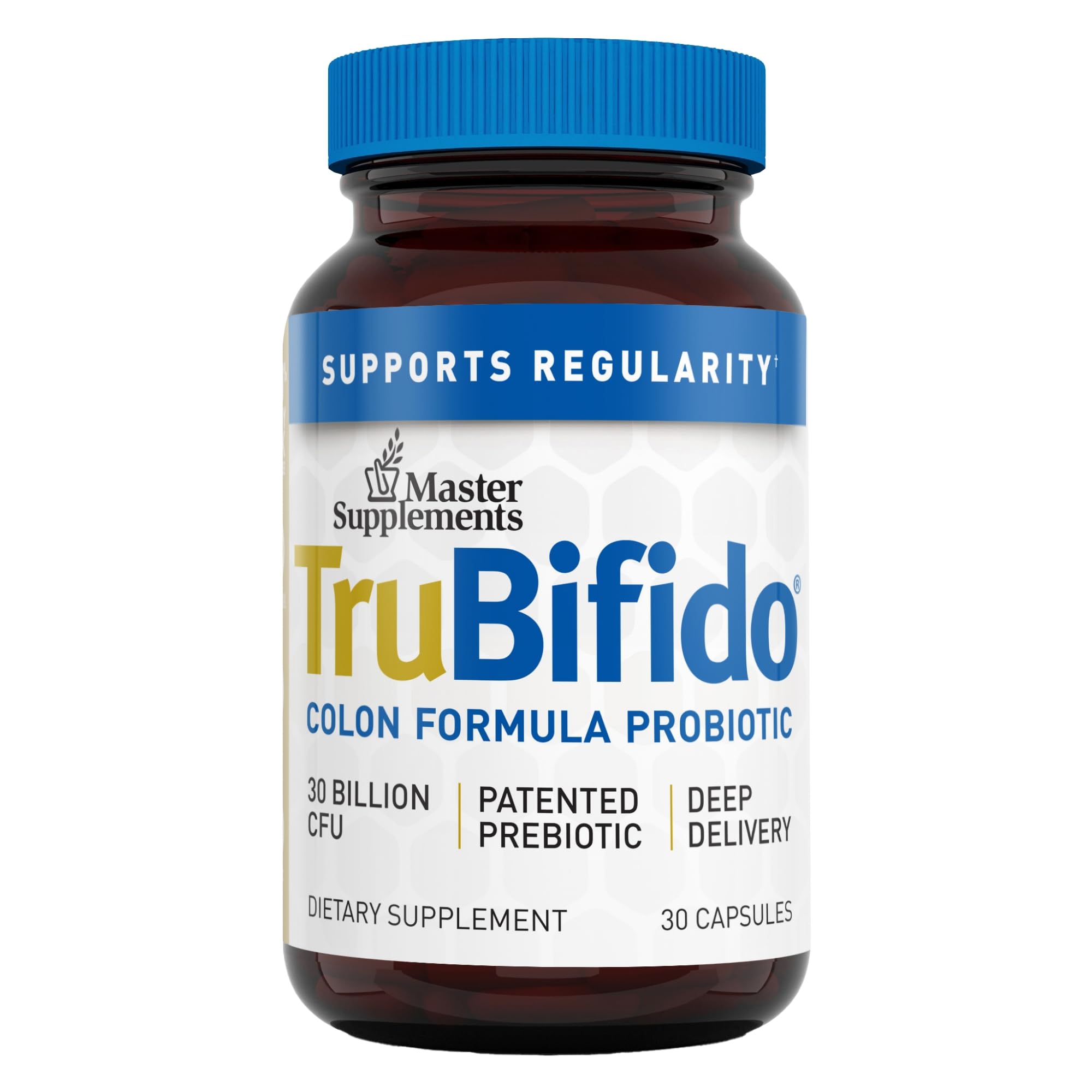 TruBifido bottle hero image showing 30 capsules