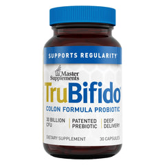 TruBifido bottle hero image showing 30 capsules