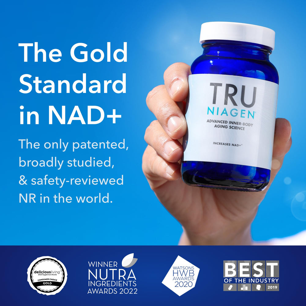 Close-up of TRU NIAGEN capsules
