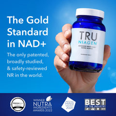 Close-up of TRU NIAGEN capsules