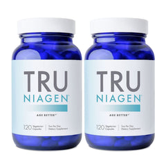 Front view of Tru Niagen bottle
