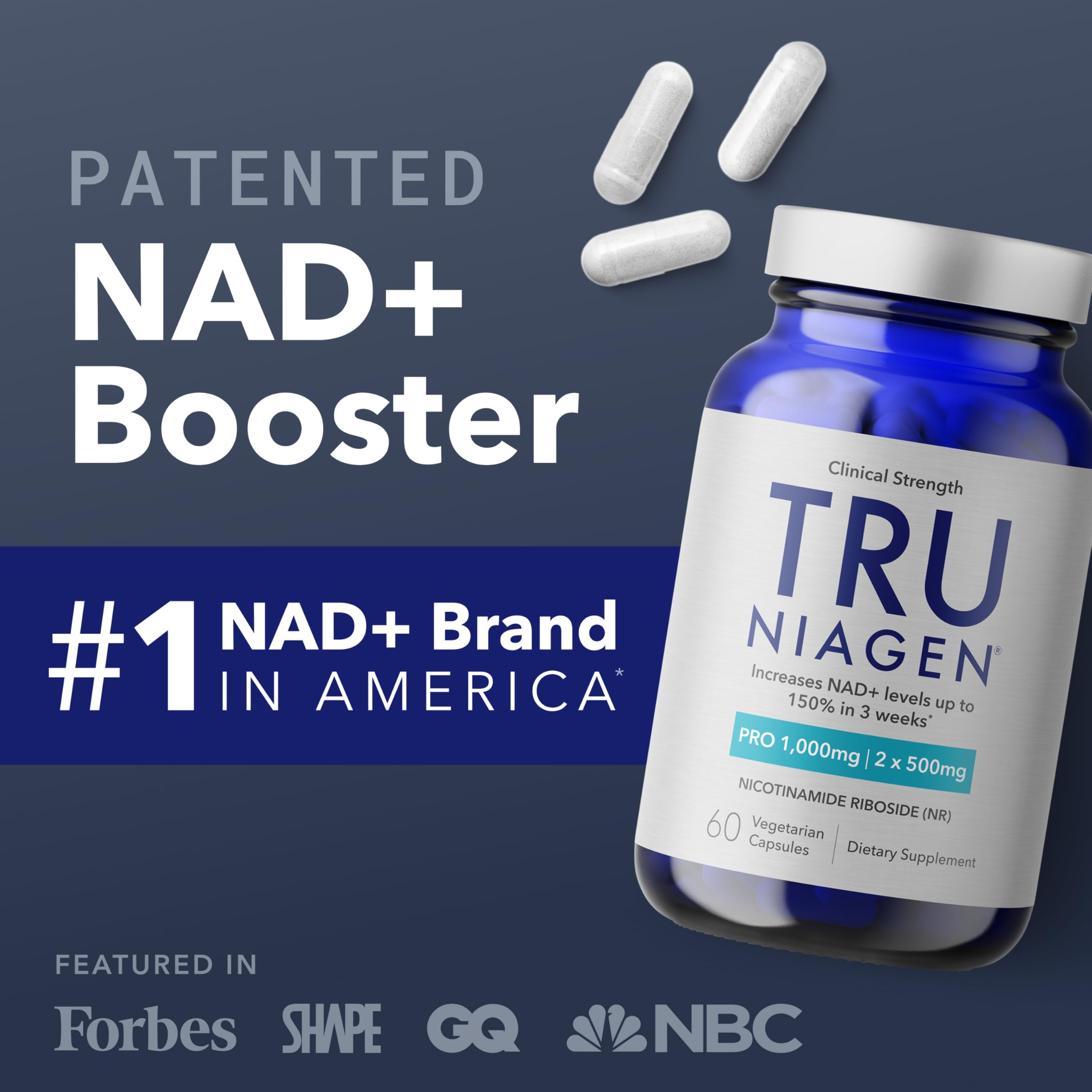 Close-up of TRU NIAGEN PRO ingredients label