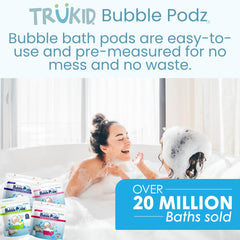 Unscented Bubble Podz for children's skin