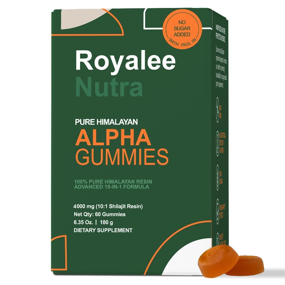 Hero image of True Alpha Shilajit Gummies with bottle and gummies