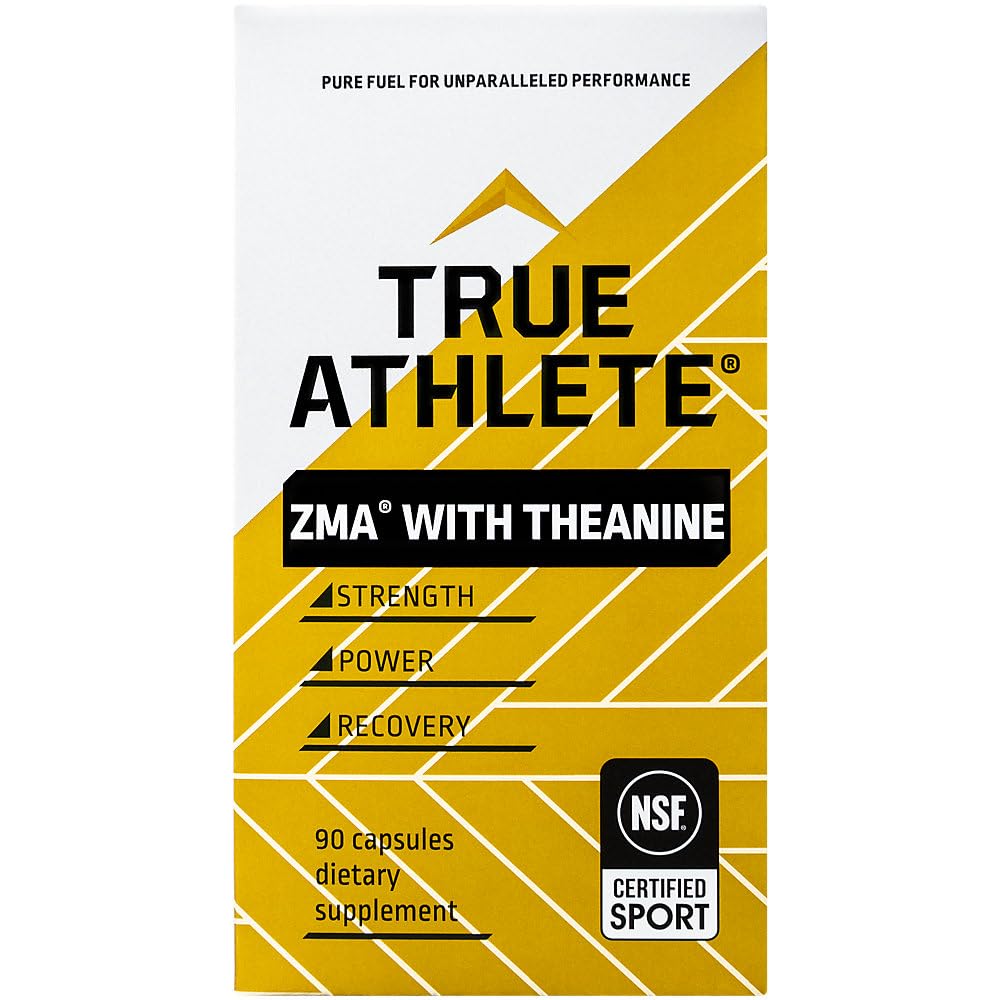 Ingredient panel of True Athlete ZMA with Theanine