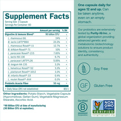 Close-up of vegetarian probiotic capsules