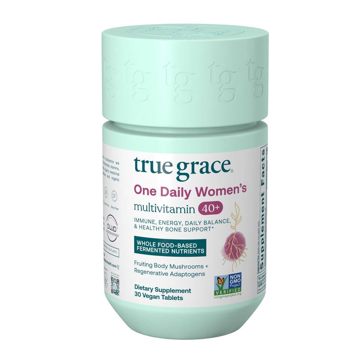 Bottle of True Grace One Daily Women’s Multivitamin 40+
