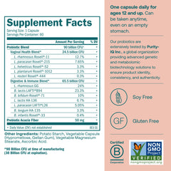Close-up of True Grace probiotic capsules