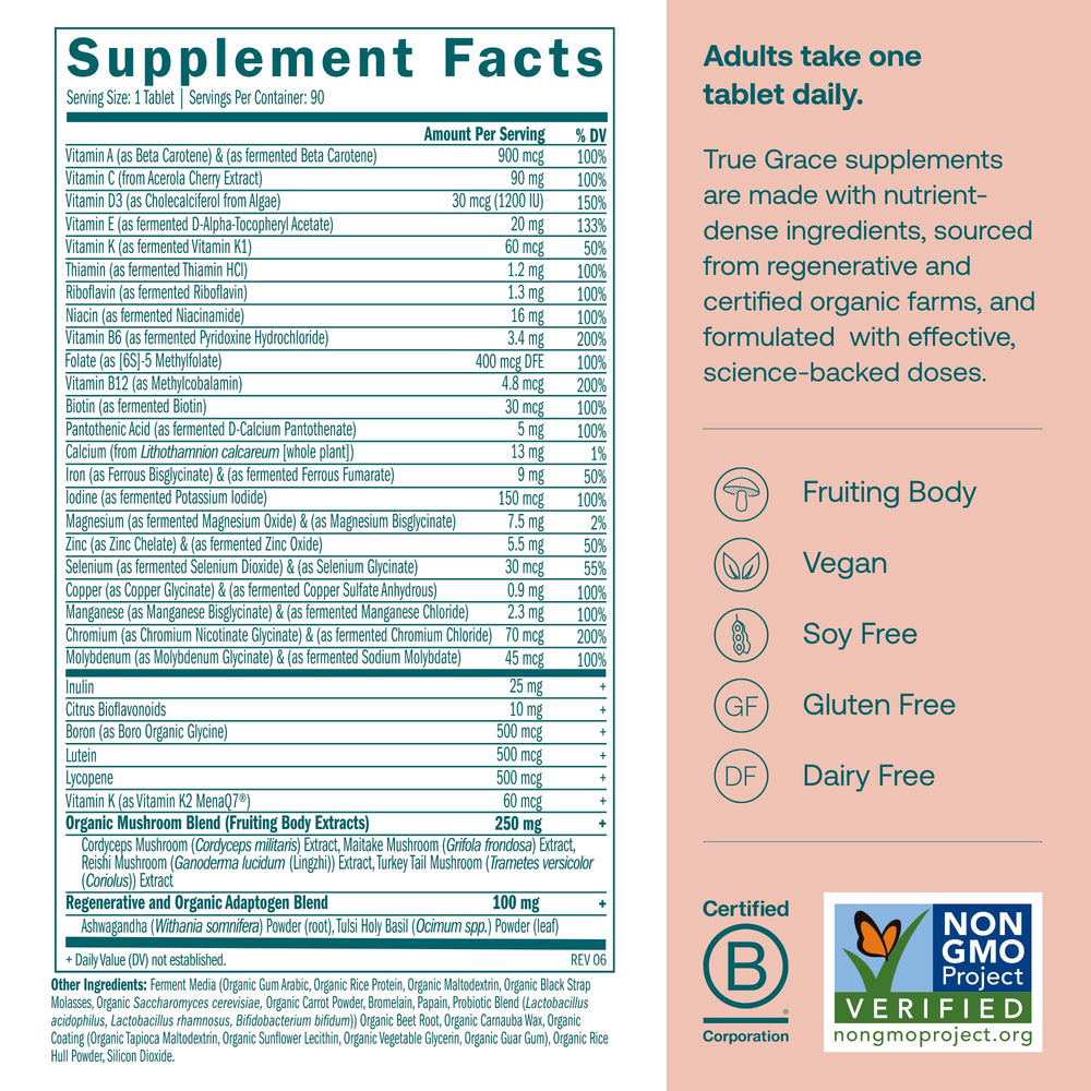 Organic mushroom blend for immune health