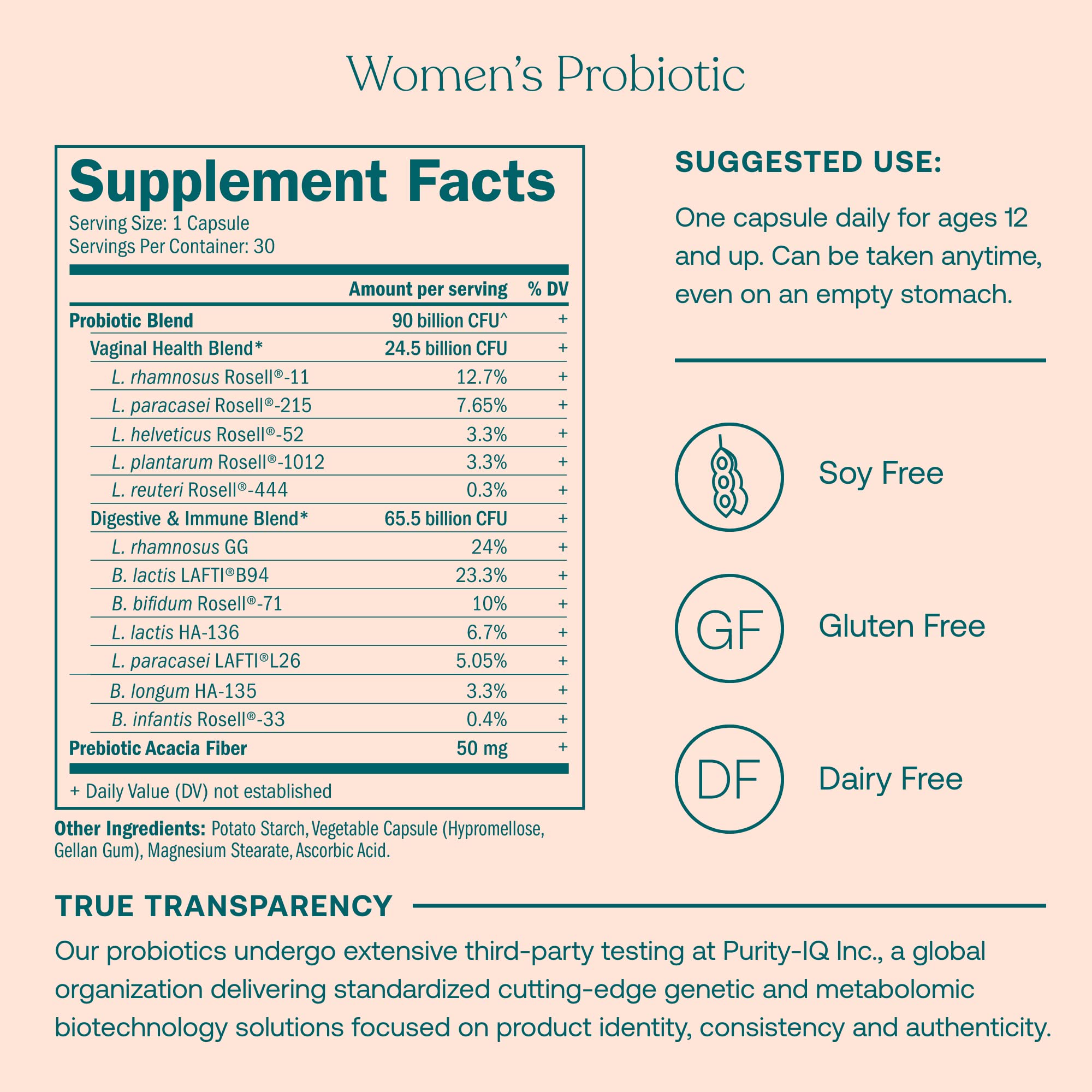 Reusable packaging for True Grace supplements
