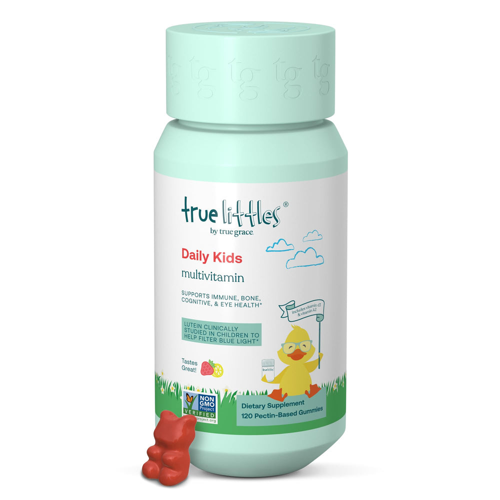 Bottle of True Littles Daily Kids Multivitamin