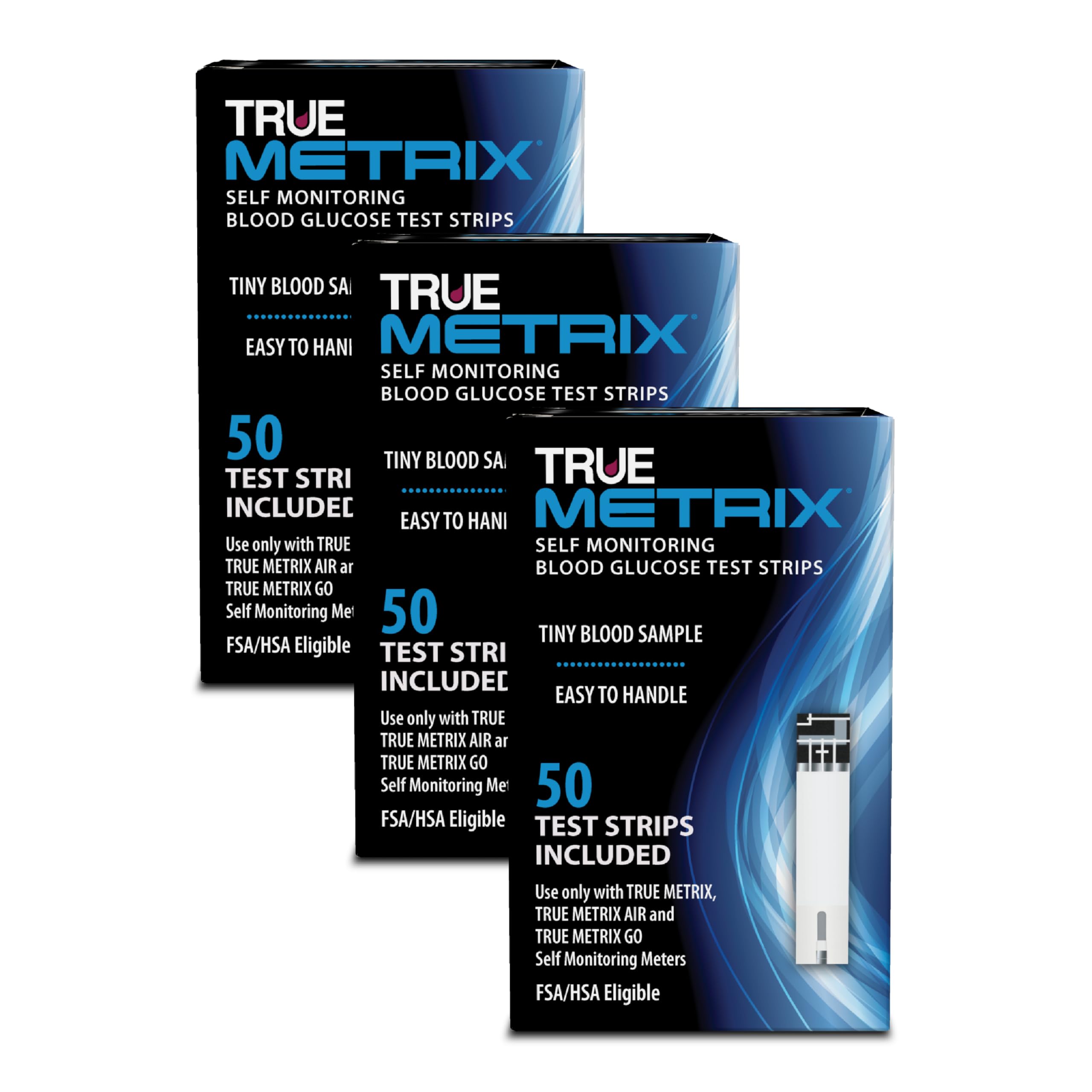 TRUE METRIX Test Strips – 150 Count (3 x 50) for TRUE METRIX Meters ...