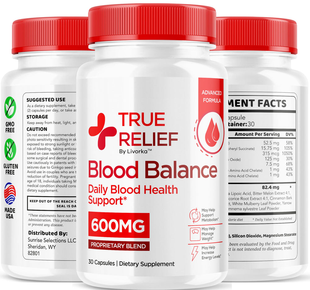 Two-pack True Relief Capsules packaging