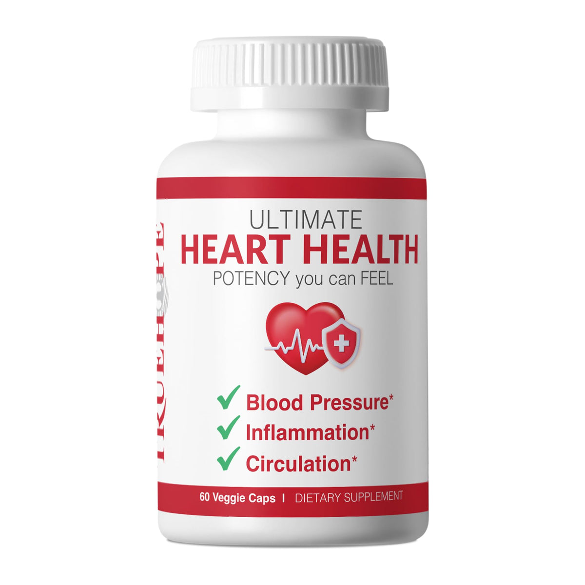 Truehope Ultimate Heart Health bottle on a white background