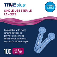 TRUE METRIX TRUEplus lancets 100ct 30g for sterile, comfortable lancing.