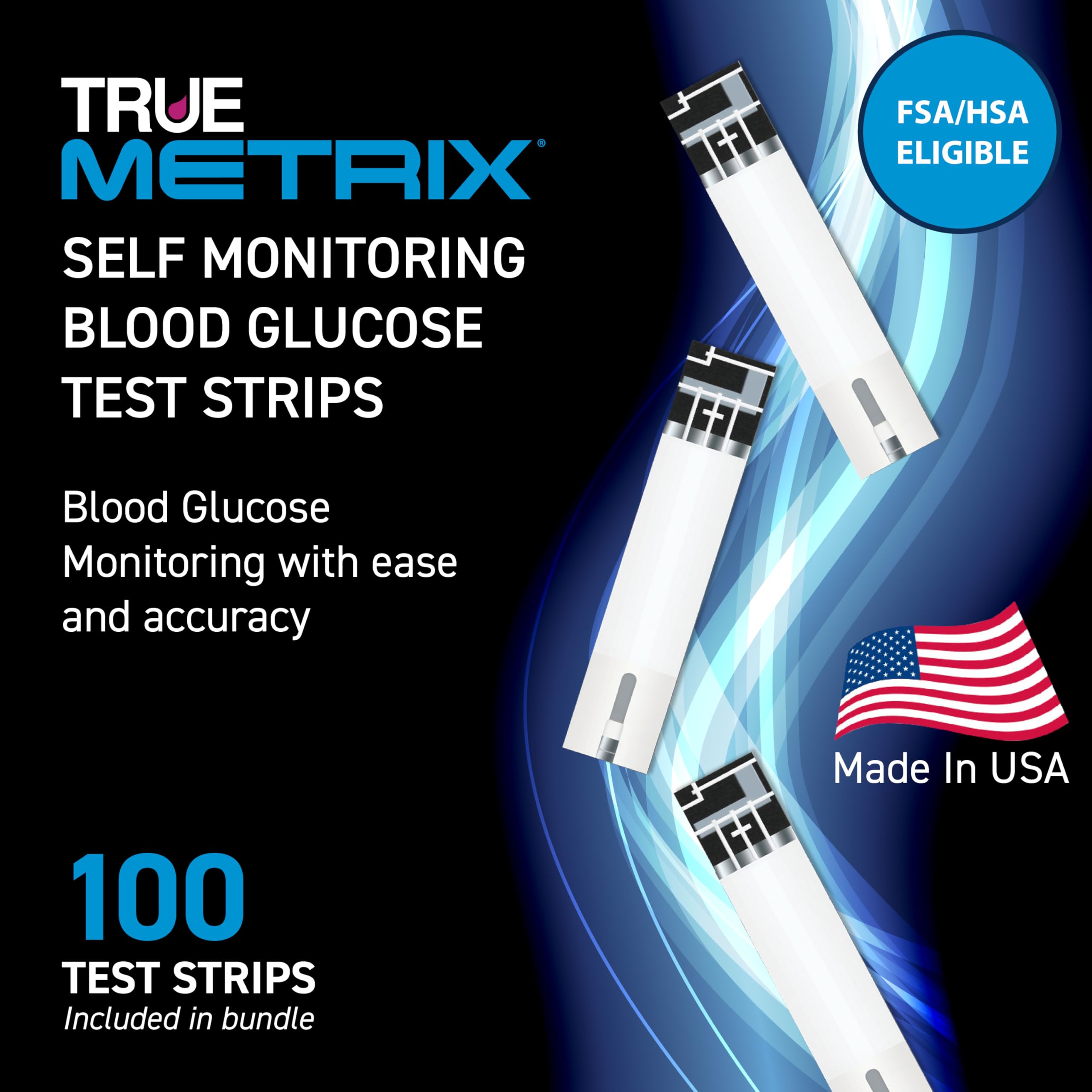 TRUE METRIX vial closeup highlights compact, portable testing solution