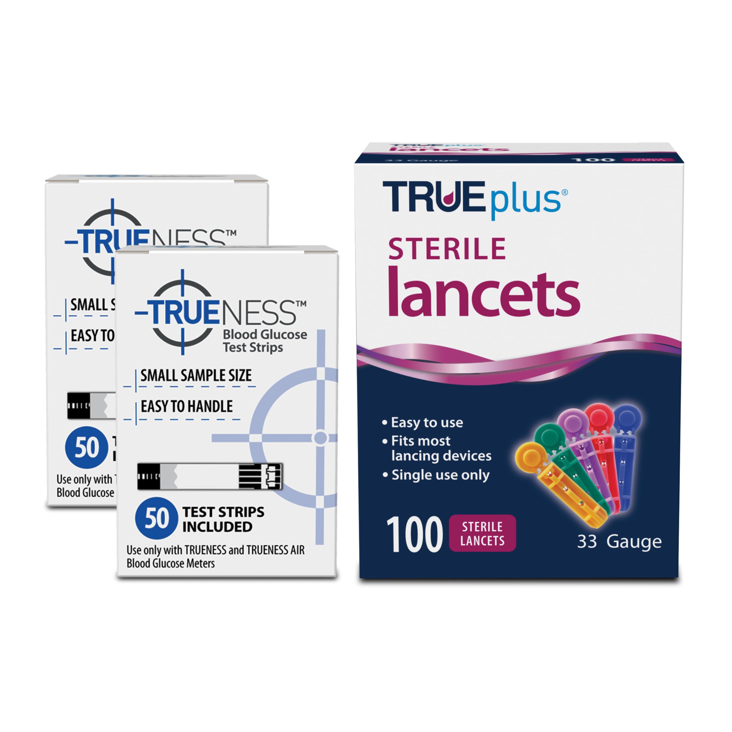 TRUENESS blood glucose test strips 100ct ready for at-home monitoring