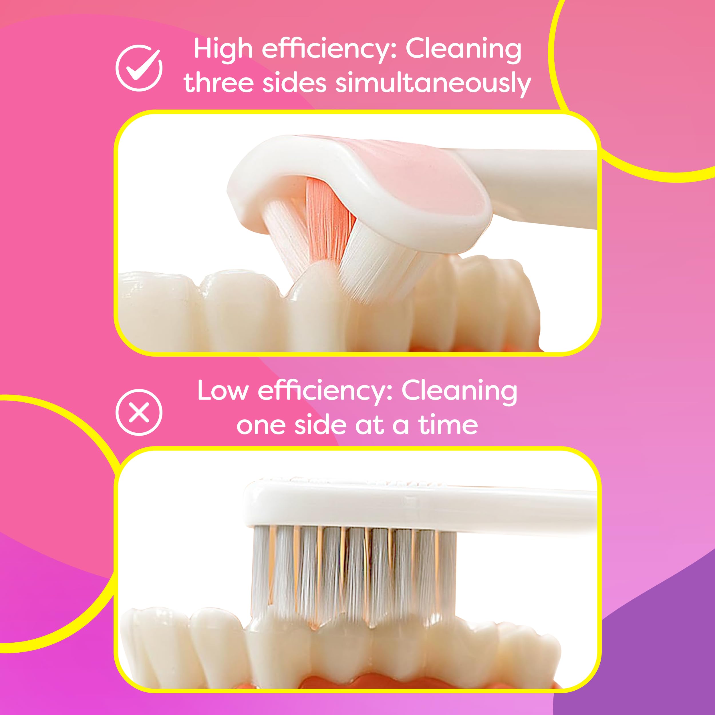 Innovative easy-grip handle design of Trueocity toddler toothbrush