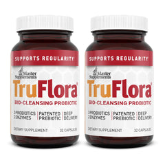 TruFlora 32-capsule bottle, Pack of 2 front view